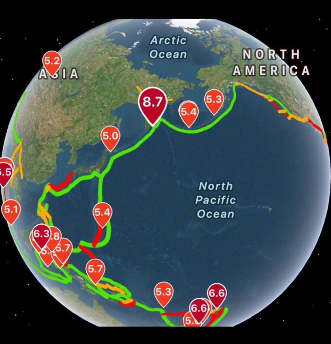 URGENTE: ALERTA DE TSUNAMIS EM VÁRIAS PARTES DO MUNDO