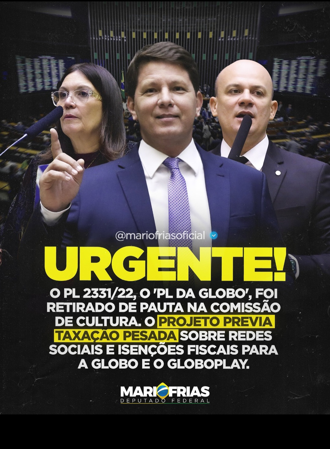 Direita consegue aniquilar, retirar de pauta a PL  2331/22